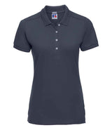 Russell Athletic Ladies Stretch Piqué Polo Shirt | French Navy thumbnail 4