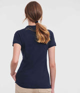 Russell Athletic Ladies Stretch Piqué Polo Shirt | French Navy thumbnail 2
