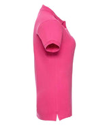 Russell Athletic Ladies Stretch Piqué Polo Shirt | Fuchsia thumbnail 6