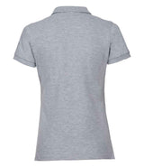 Russell Athletic Ladies Stretch Piqué Polo Shirt | Light Oxford thumbnail 5