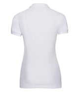 Russell Athletic Ladies Stretch Piqué Polo Shirt | White thumbnail 5