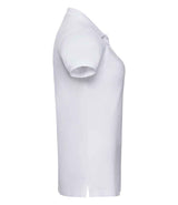 Russell Athletic Ladies Stretch Piqué Polo Shirt | White thumbnail 6