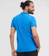 Russell Athletic Stretch Piqué Polo Shirt | Azure thumbnail 2