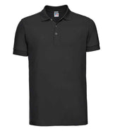 Russell Athletic Stretch Piqué Polo Shirt | Black thumbnail 4