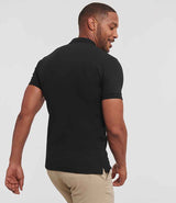 Russell Athletic Stretch Piqué Polo Shirt | Black thumbnail 2