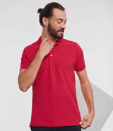 Russell Athletic Stretch Piqué Polo Shirt | Classic Red thumbnail 1