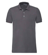 Russell Athletic Stretch Piqué Polo Shirt | Convoy Grey thumbnail 4
