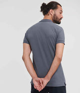 Russell Athletic Stretch Piqué Polo Shirt | Convoy Grey thumbnail 2