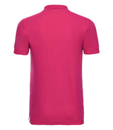 Russell Athletic Stretch Piqué Polo Shirt | Fuchsia thumbnail 5
