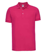Russell Athletic Stretch Piqué Polo Shirt | Fuchsia thumbnail 4