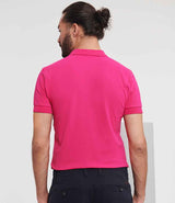 Russell Athletic Stretch Piqué Polo Shirt | Fuchsia thumbnail 2