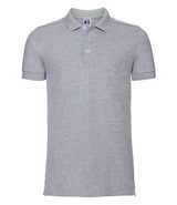 Russell Athletic Stretch Piqué Polo Shirt | Light Oxford thumbnail 4