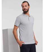 Russell Athletic Stretch Piqué Polo Shirt | Light Oxford thumbnail 1