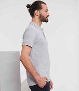 Russell Athletic Stretch Piqué Polo Shirt | Light Oxford thumbnail 3