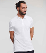 Russell Athletic Stretch Piqué Polo Shirt | White thumbnail 1