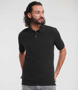 Russell Athletic Classic Cotton Piqué Polo Shirt | Black thumbnail 1