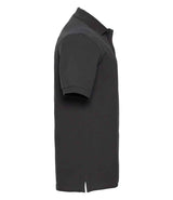 Russell Athletic Classic Cotton Piqué Polo Shirt | Black thumbnail 6