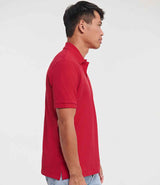 Russell Athletic Classic Cotton Piqué Polo Shirt | Classic Red thumbnail 3
