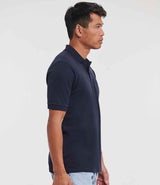 Russell Athletic Classic Cotton Piqué Polo Shirt | French Navy thumbnail 3