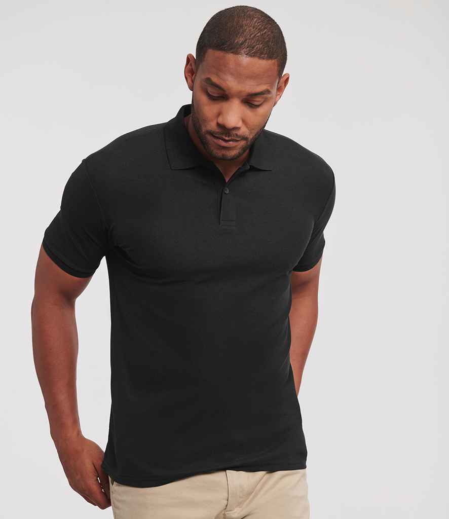 Russell Athletic Authentic Eco Piqué Polo Shirt | Black