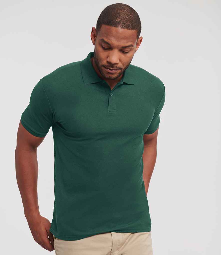 Russell Athletic Authentic Eco Piqué Polo Shirt | Bottle Green