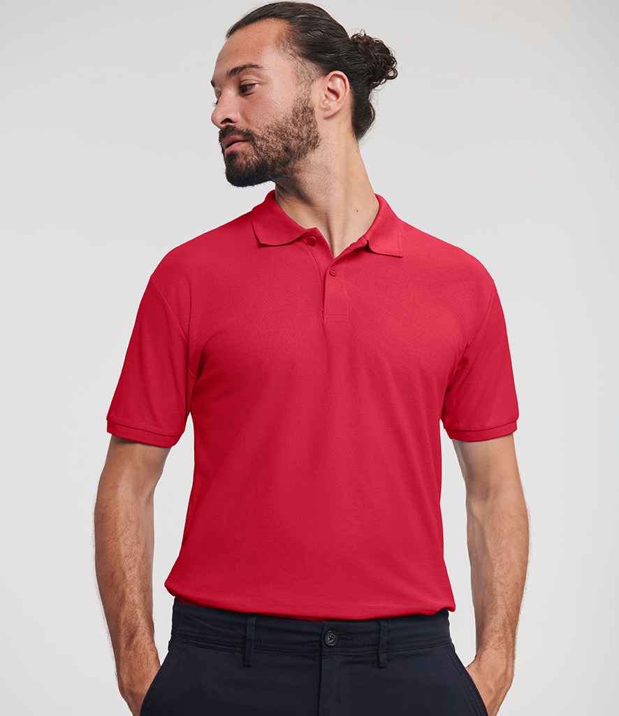 Russell Athletic Authentic Eco Piqué Polo Shirt | Classic Red