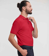 Russell Athletic Authentic Eco Piqué Polo Shirt | Classic Red thumbnail 3