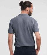 Russell Athletic Authentic Eco Piqué Polo Shirt | Convoy Grey thumbnail 2