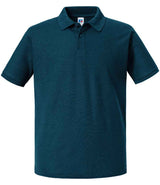 Russell Athletic Authentic Eco Piqué Polo Shirt | Petrol Blue thumbnail 4