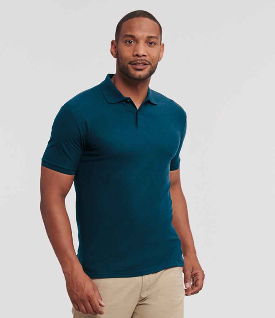 Russell Athletic Authentic Eco Piqué Polo Shirt | Petrol Blue