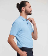 Russell Athletic Authentic Eco Piqué Polo Shirt | Sky Blue thumbnail 2