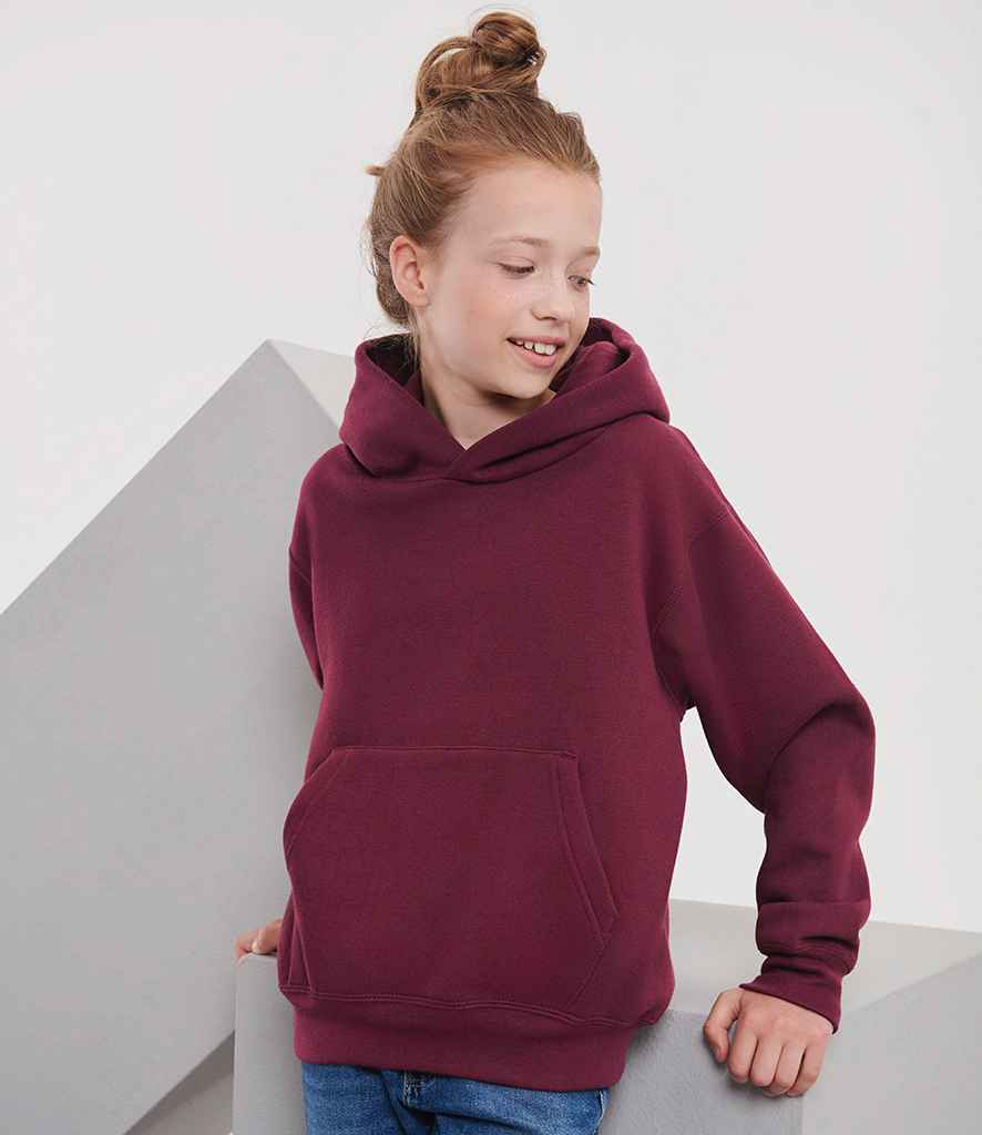 Russell Athletic Kids Hooded Sweatshirt | Burgundy