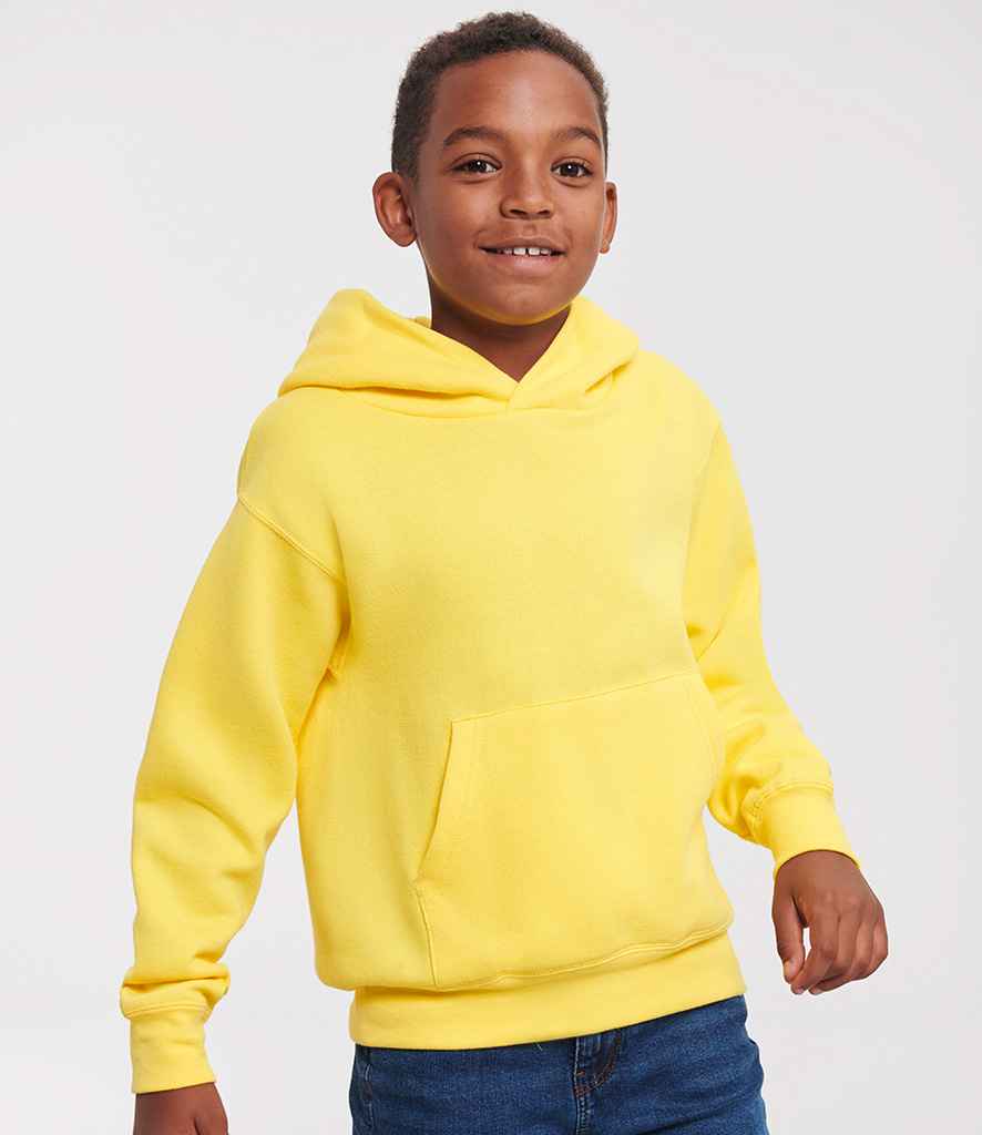 Russell Athletic Kids Hooded Sweatshirt | Yellow