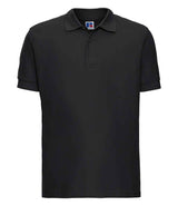 Russell Athletic Ultimate Cotton Piqué Polo Shirt | Black thumbnail 4