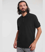 Russell Athletic Ultimate Cotton Piqué Polo Shirt | Black thumbnail 1