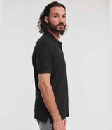 Russell Athletic Ultimate Cotton Piqué Polo Shirt | Black thumbnail 3