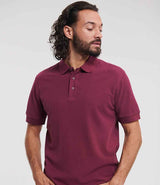 Russell Athletic Ultimate Cotton Piqué Polo Shirt | Burgundy thumbnail 1