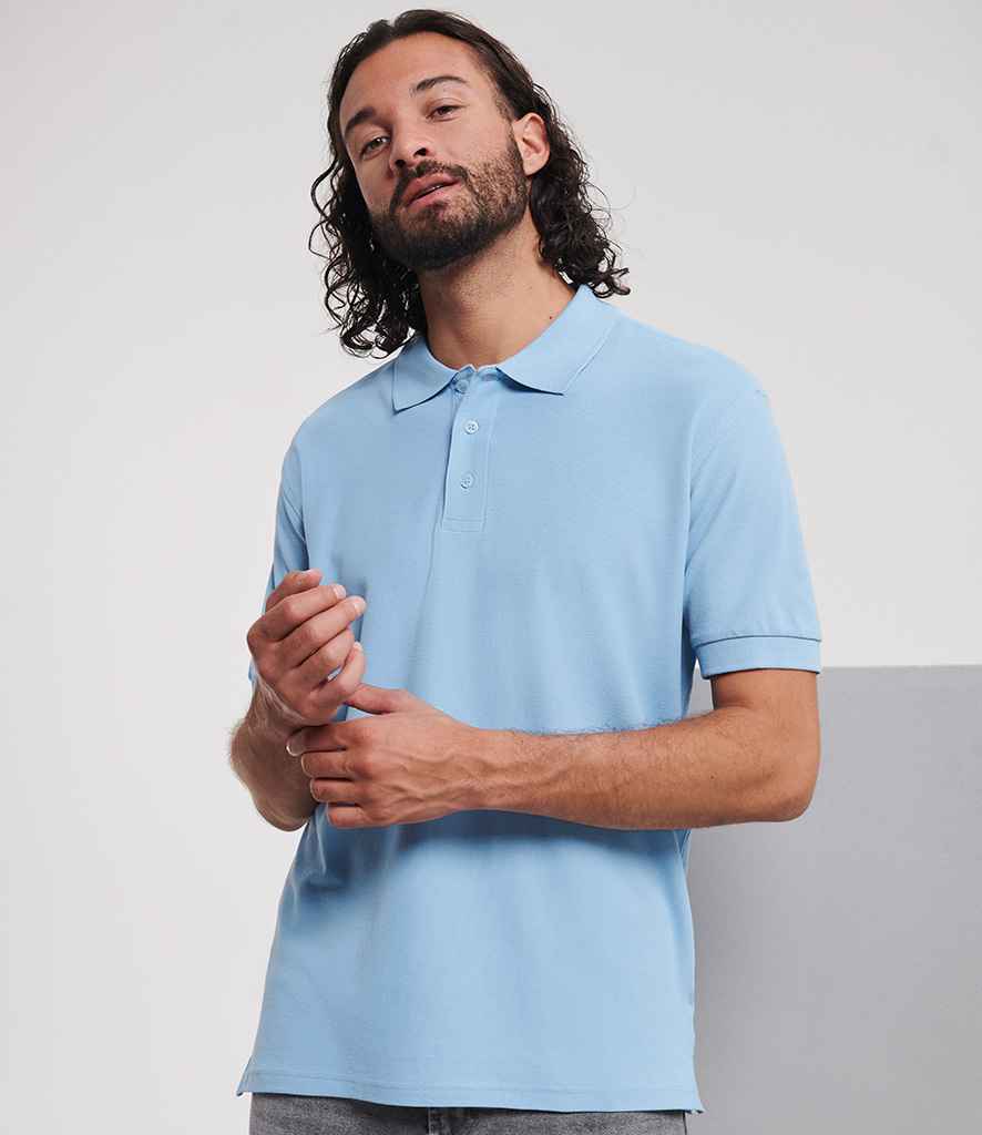 Russell Athletic Ultimate Cotton Piqué Polo Shirt | Sky Blue