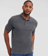 Russell Athletic Ultimate Cotton Piqué Polo Shirt | Titanium thumbnail 1