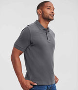 Russell Athletic Ultimate Cotton Piqué Polo Shirt | Titanium thumbnail 3
