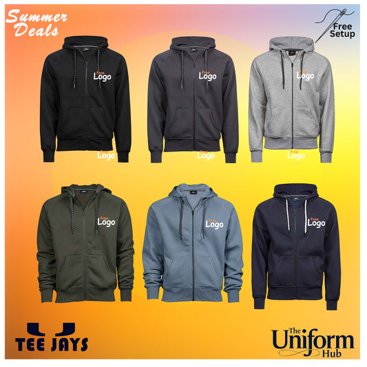 Summer Loading - Tee Jays Full Zip Hooded Sweatshirt x4