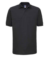 Russell Athletic Hardwearing Poly/Cotton Piqué Polo Shirt | Black thumbnail 4