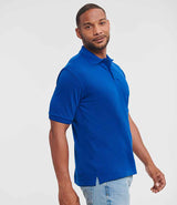 Russell Athletic Hardwearing Poly/Cotton Piqué Polo Shirt | Bright Royal thumbnail 3