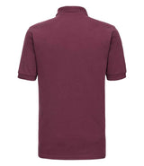 Russell Athletic Hardwearing Poly/Cotton Piqué Polo Shirt | Burgundy thumbnail 5