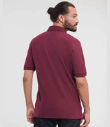 Russell Athletic Hardwearing Poly/Cotton Piqué Polo Shirt | Burgundy thumbnail 2
