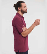 Russell Athletic Hardwearing Poly/Cotton Piqué Polo Shirt | Burgundy thumbnail 3