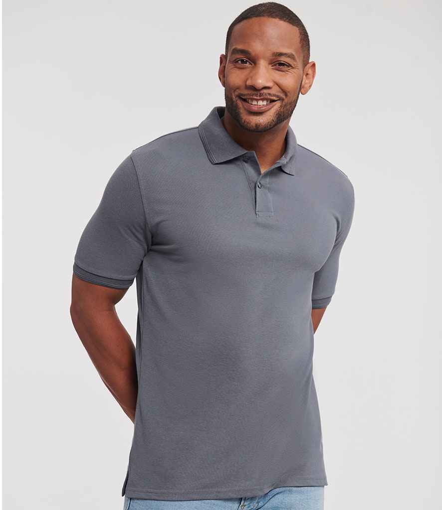 Russell Athletic Hardwearing Poly/Cotton Piqué Polo Shirt | Convoy Grey