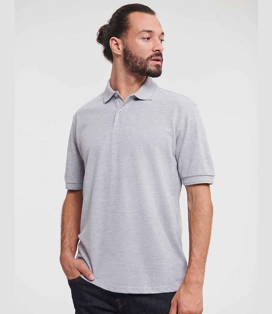 Russell Athletic Hardwearing Poly/Cotton Piqué Polo Shirt | Light Oxford