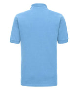 Russell Athletic Hardwearing Poly/Cotton Piqué Polo Shirt | Sky Blue thumbnail 5