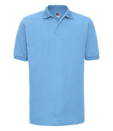 Russell Athletic Hardwearing Poly/Cotton Piqué Polo Shirt | Sky Blue thumbnail 4